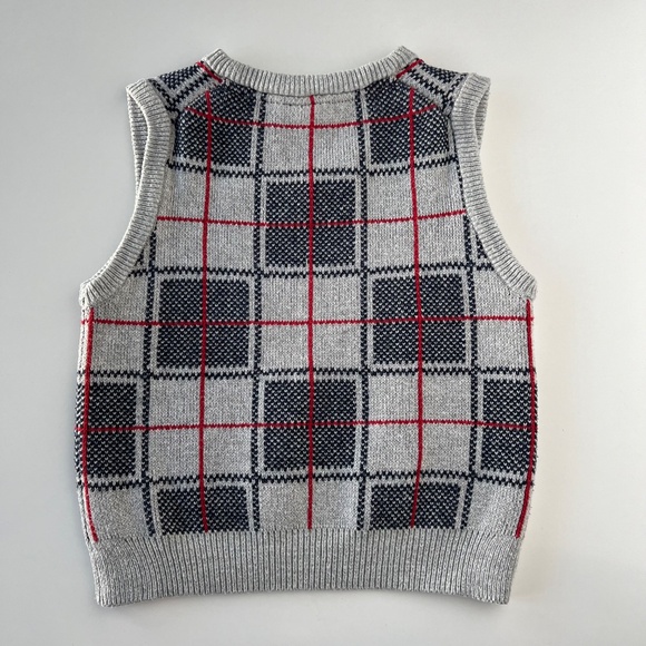 Janie and Jack Plaid Vest size 3 and 7 Matching Vests - Picture 4 of 11